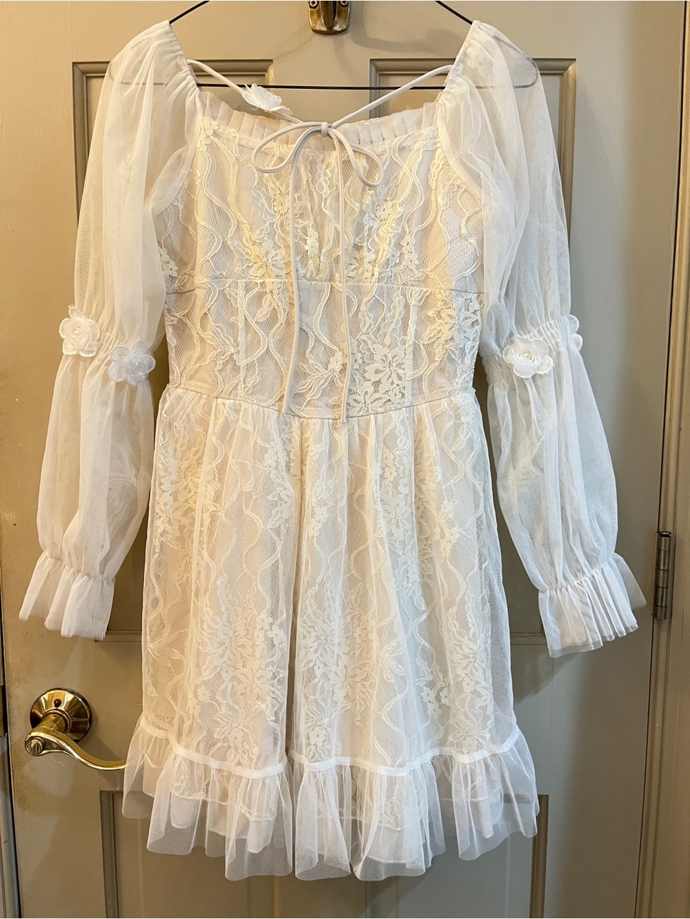 Coquette White Lace Dress